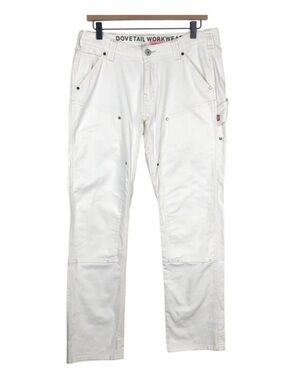 Dovetail Workwear Anna Taskpant White Utility Trousers